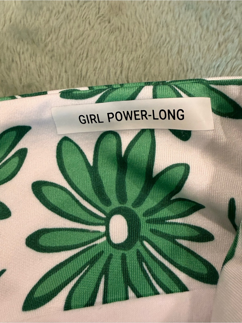 Golftini Girl Power Long Ruffle Skort Skirt XS Green Floral Golf NWT - Picture 5 of 16